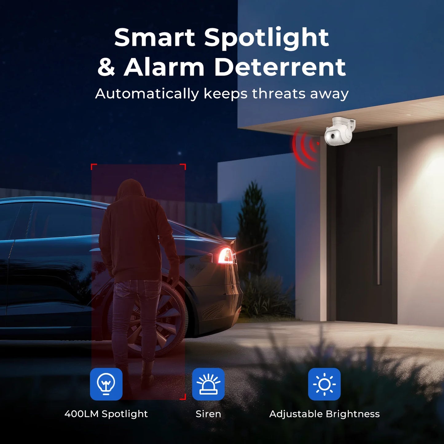 IMILAB EC5 -Smart Security System Kit, Outdoor Video Surveillance, Wireless App Control, Floodlight Camera, Wi-Fi, 2K