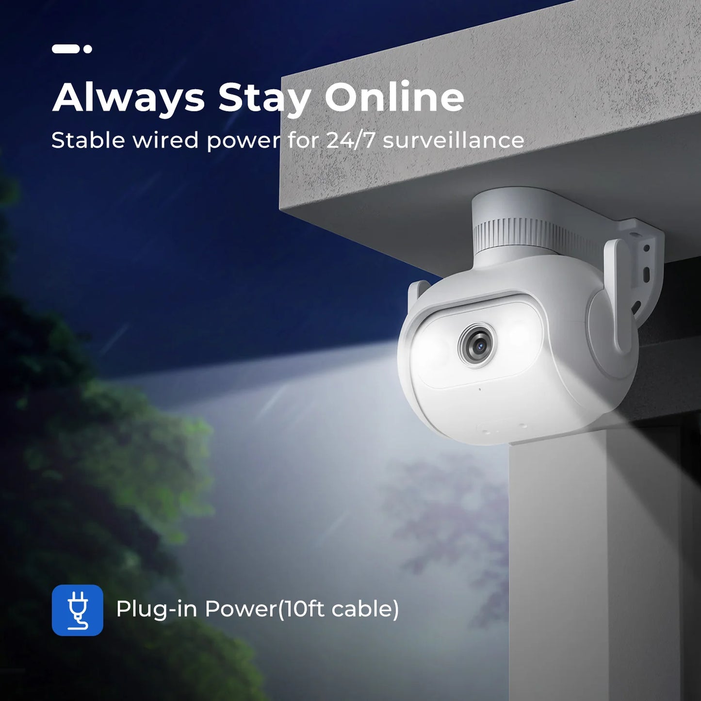 IMILAB EC5 -Smart Security System Kit, Outdoor Video Surveillance, Wireless App Control, Floodlight Camera, Wi-Fi, 2K