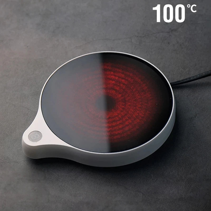 200W Cup Heater Mug Warmer 100°C Hot Tea Maker 5 Gear Warmer Coaster Electric Hot Plate Heating Pad Coffee Milk Tea 110V/220V
