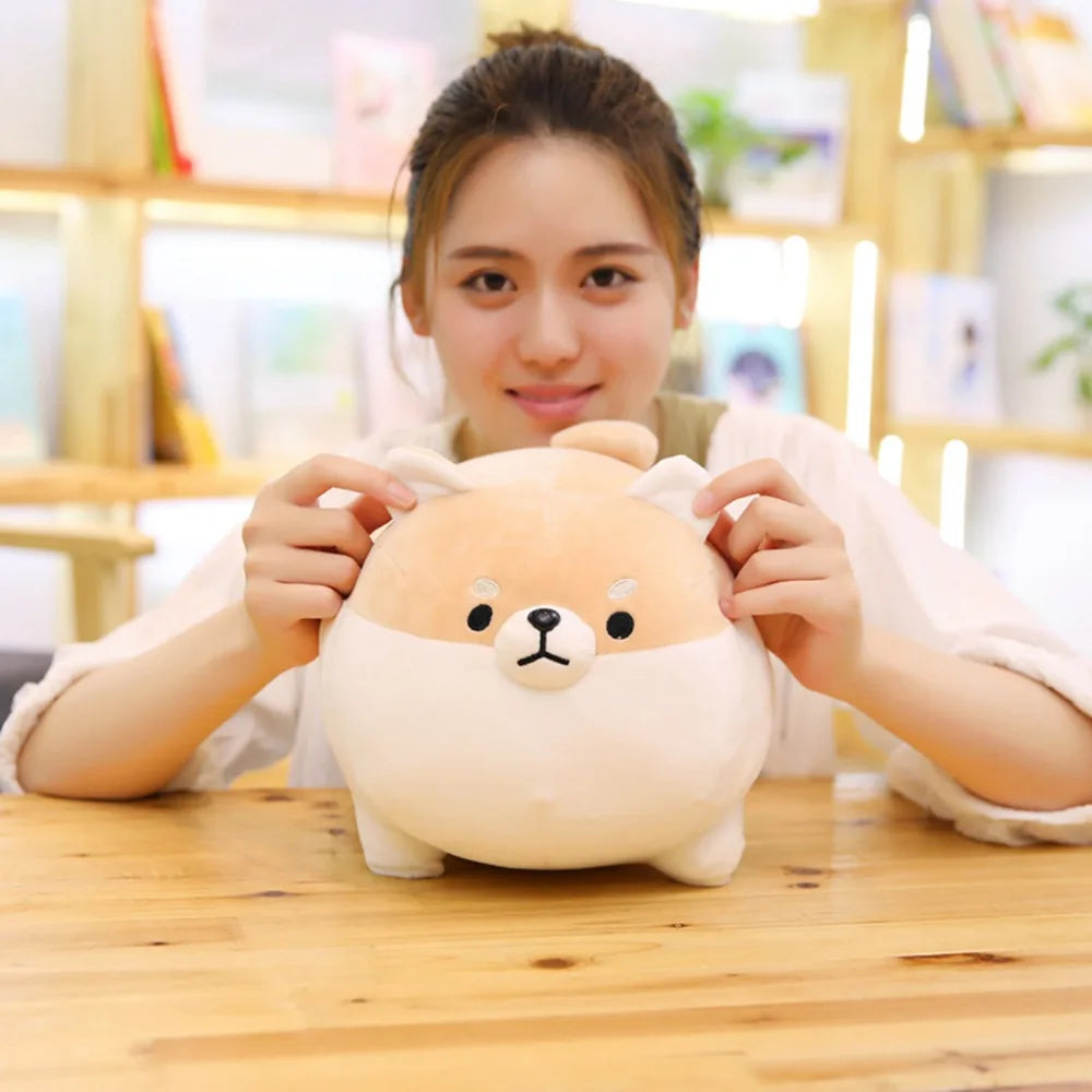 1pc Lovely Fat Shiba Inu & Corgi Dog Plush Toys Stuffed Soft Kawaii Animal Cartoon Pillow Dolls Gift for Kids Baby Children