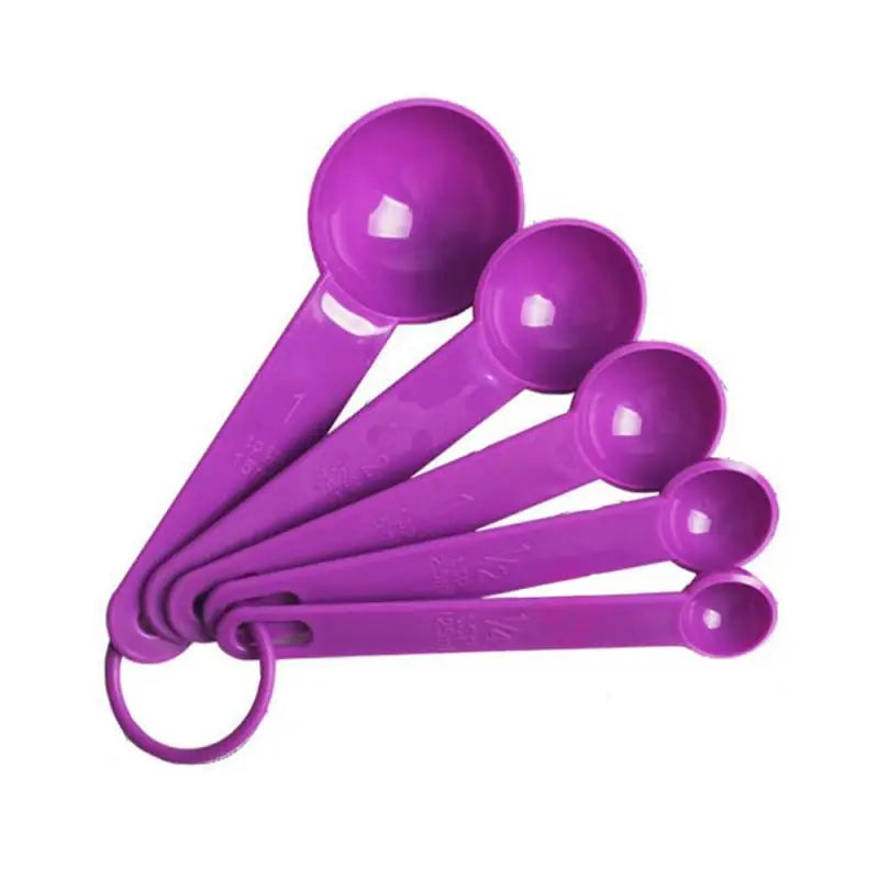 New 5Pcs/set Kitchen Measuring Spoon Teaspoon Coffee Sugar Cups With Scale Tools Dropship Scoop Baking Cooking