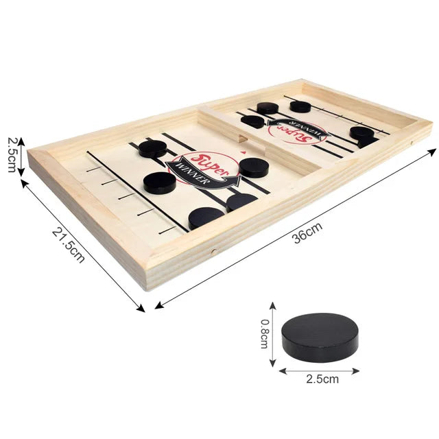 Table Hockey Paced Sling Puck Board Game Fast Sling Puck Winner Party Game Adult Child Family Game Desktop Battle Board Game