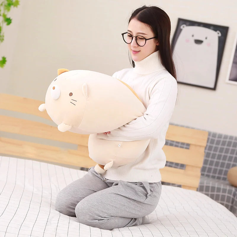 Hot 20/28cm Soft Animals Cartoon Cat Pillows Cushion Lovely Rabbit Stuffed Dog Penguin Pig Frog Plush Toy Birthyday Gift
