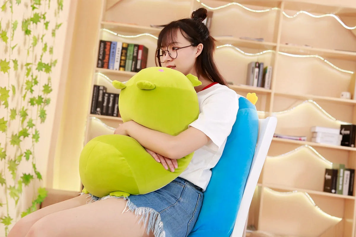 Hot 20/28cm Soft Animals Cartoon Cat Pillows Cushion Lovely Rabbit Stuffed Dog Penguin Pig Frog Plush Toy Birthyday Gift