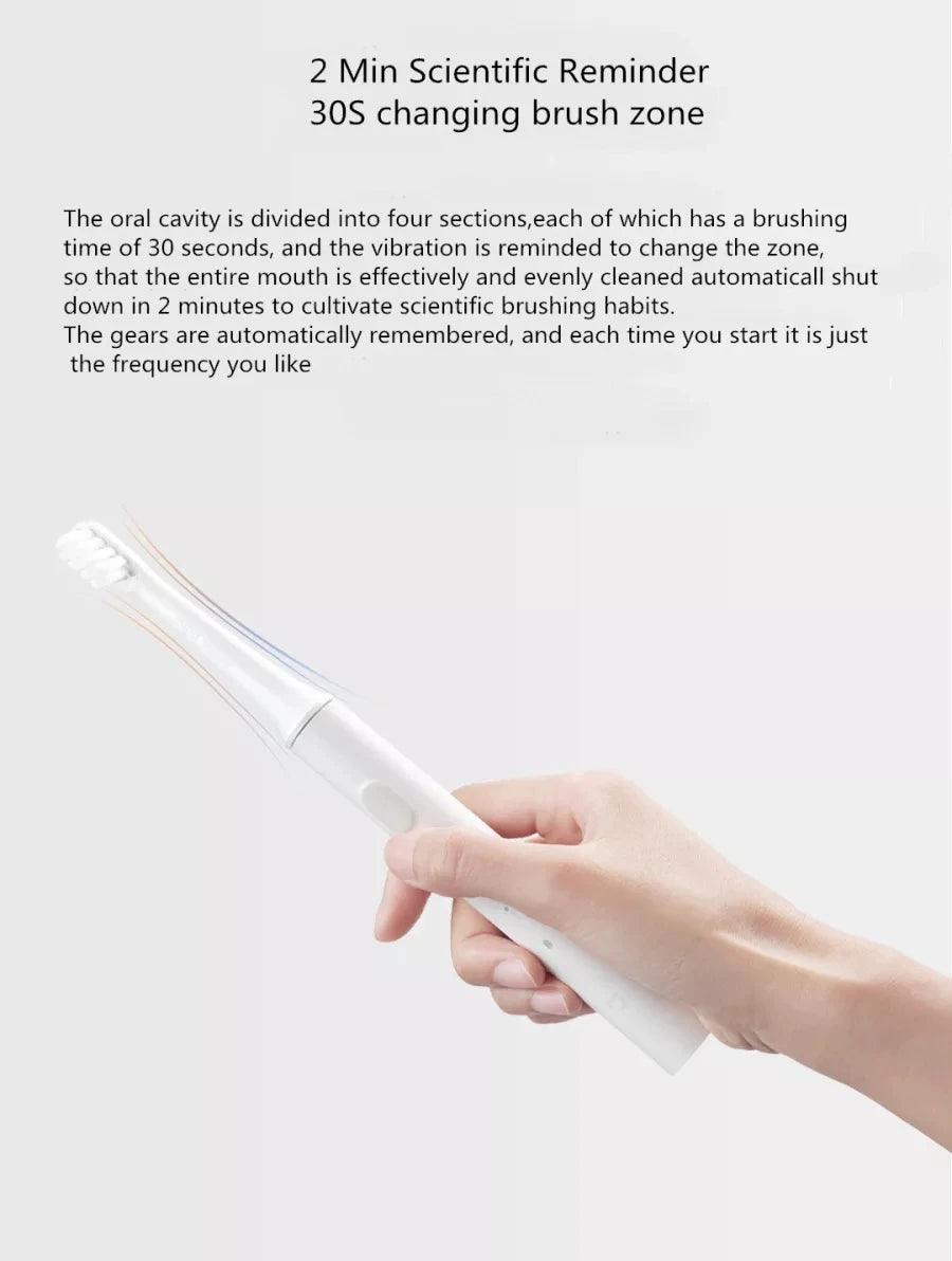 XIAOMI MIJIA T100 Sonic Electric Toothbrush Cordless USB Rechargeable Toothbrush Waterproof Ultrasonic Automatic Tooth Brush