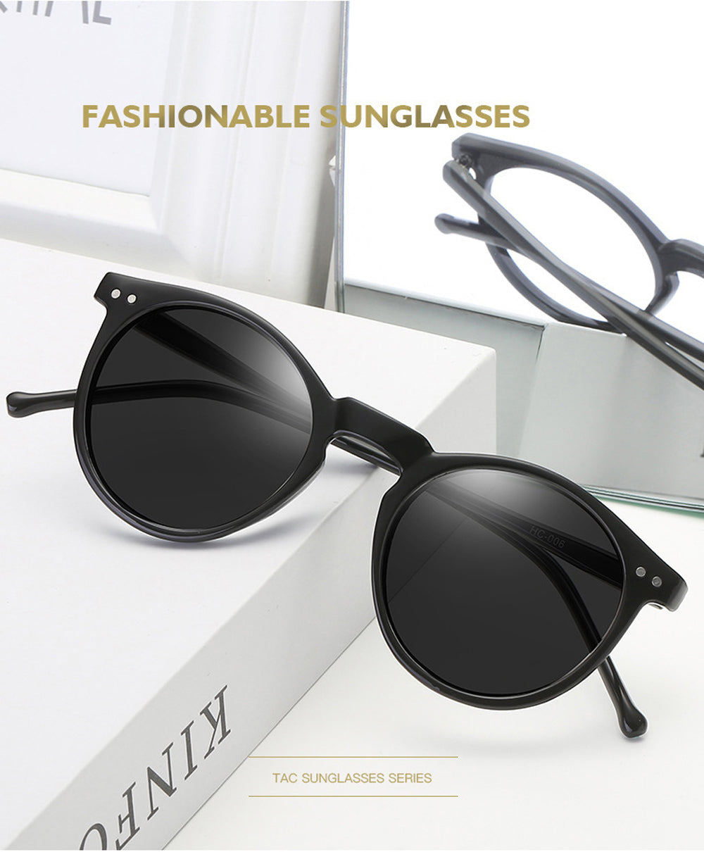 MUSELIFE Retro Polarized Sunglasses Men Women Vintage Small Round Frame Sun Glasses Polaroid Lens UV400 Goggles Shades Eyewear