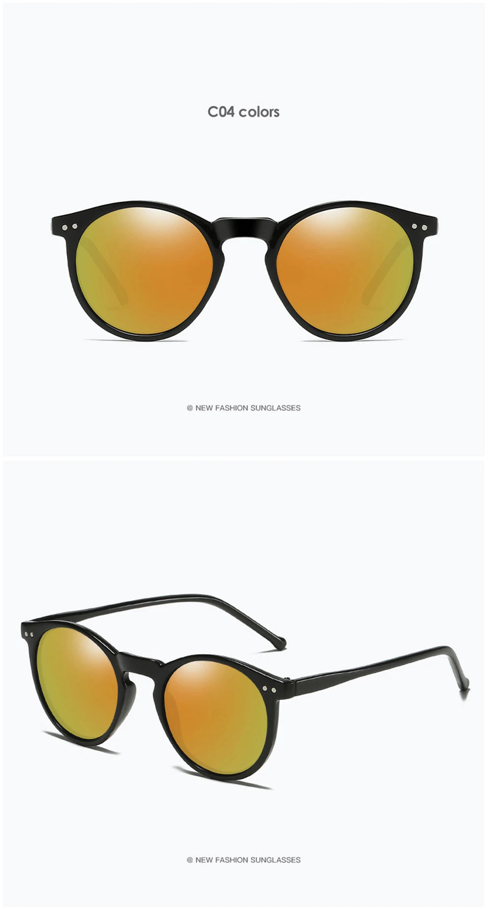 2024 Polarized Sunglasses Men Women Brand Designer Retro Round Sun Glasses Vintage Male Female Goggles UV400 Oculos Gafas De Sol