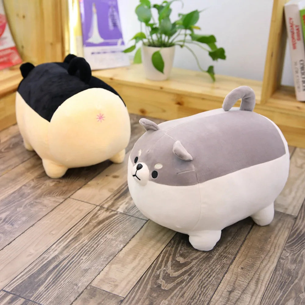 1pc Lovely Fat Shiba Inu & Corgi Dog Plush Toys Stuffed Soft Kawaii Animal Cartoon Pillow Dolls Gift for Kids Baby Children