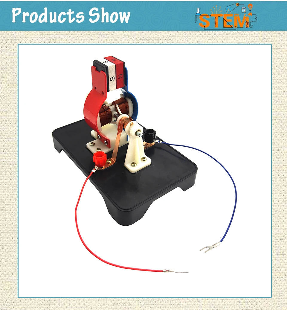 DIY Simple DC Electric Motor Model Assemble Kit for Kids Physics Science Educational Toys