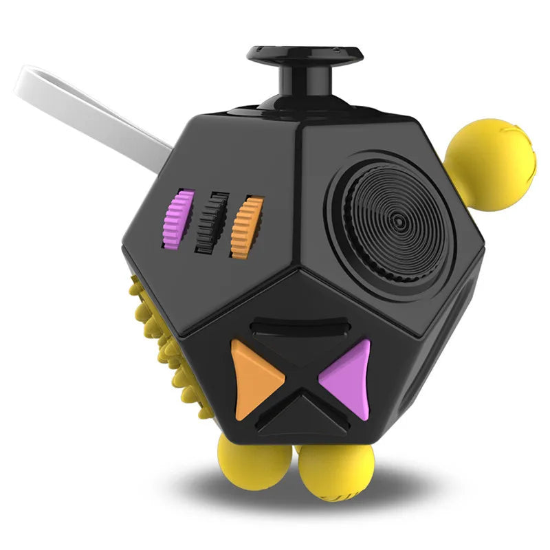 12 Sides Fidget Cube Toys Anti-Stress Antistress Sensory Toys For Children Kids Adults Autism ADHD OCD Anxiety Relief Focus
