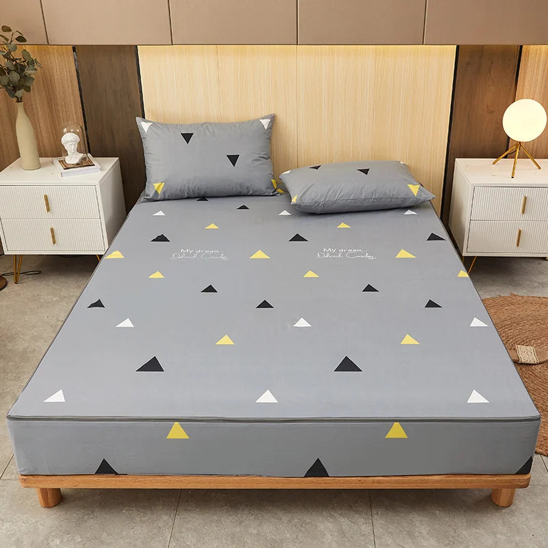 Waterproof Mattress Cover Six-Sided All Inclusive With Zipper Removable Bedspreads Breathable Mattress Protector Pad