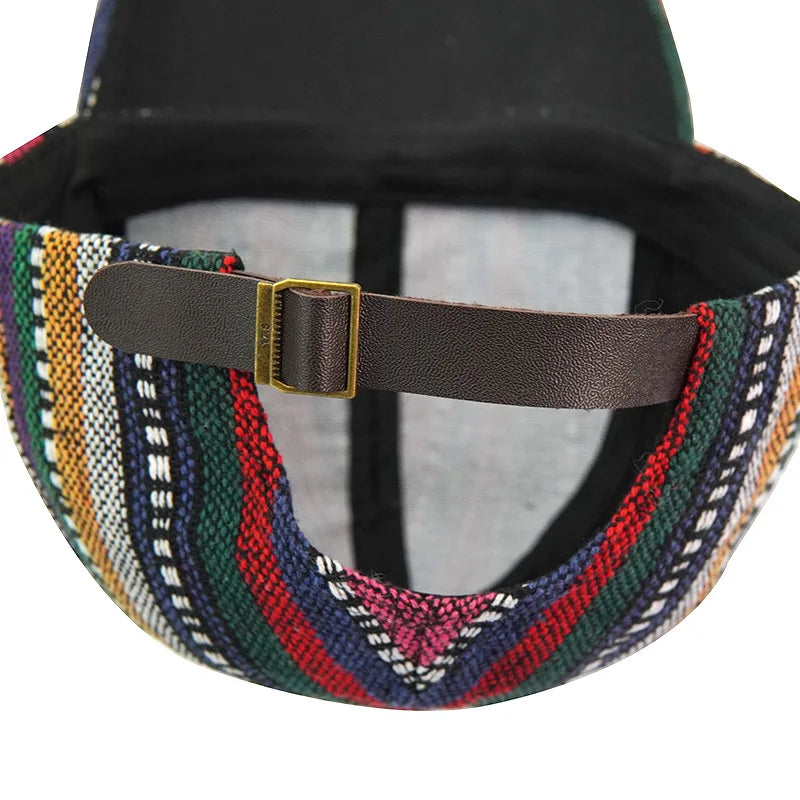 Retro Baseball Caps Men Women Boho Style Sunscreen Peaked Cap Cotton Fashion Anti-sun Outdoor Hat Adjustable Snapback Cap