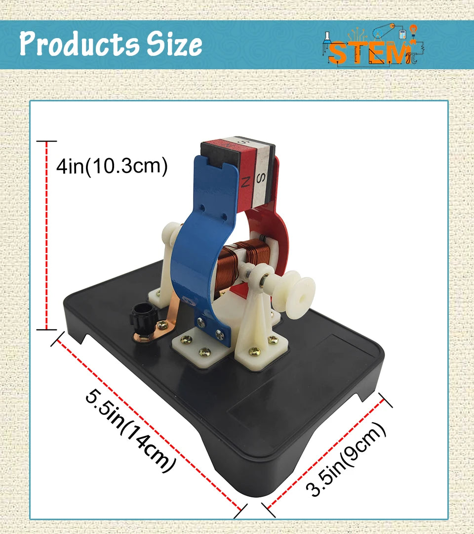 DIY Simple DC Electric Motor Model Assemble Kit for Kids Physics Science Educational Toys