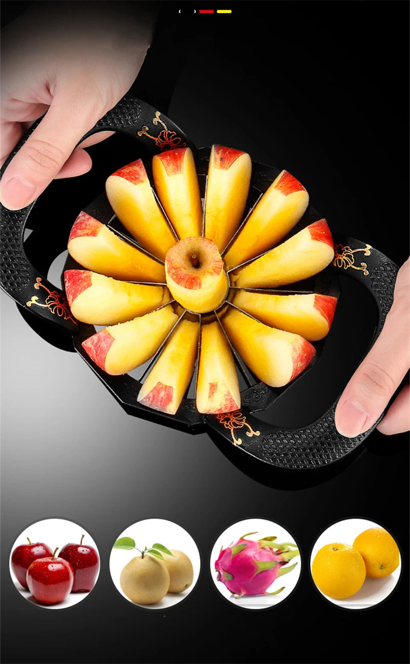 8/12 Blade Stainless Steel Apple Corer Slicer Fruit Splitter Pear Divider Cutting Knife Vegetable Chopper Kitchen Utensils