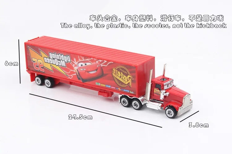 7PCS/Set Disney Pixar Car 3 Lightning McQueen Jackson Storm Uncle Truck Diecast Metal Car Model car Toy Boy Gift for boy