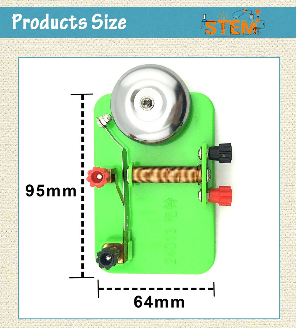 Electrical Trembler Bell Model Science Experiments Developmental Kids Toy nvention Education Toys Children Teaching equipment