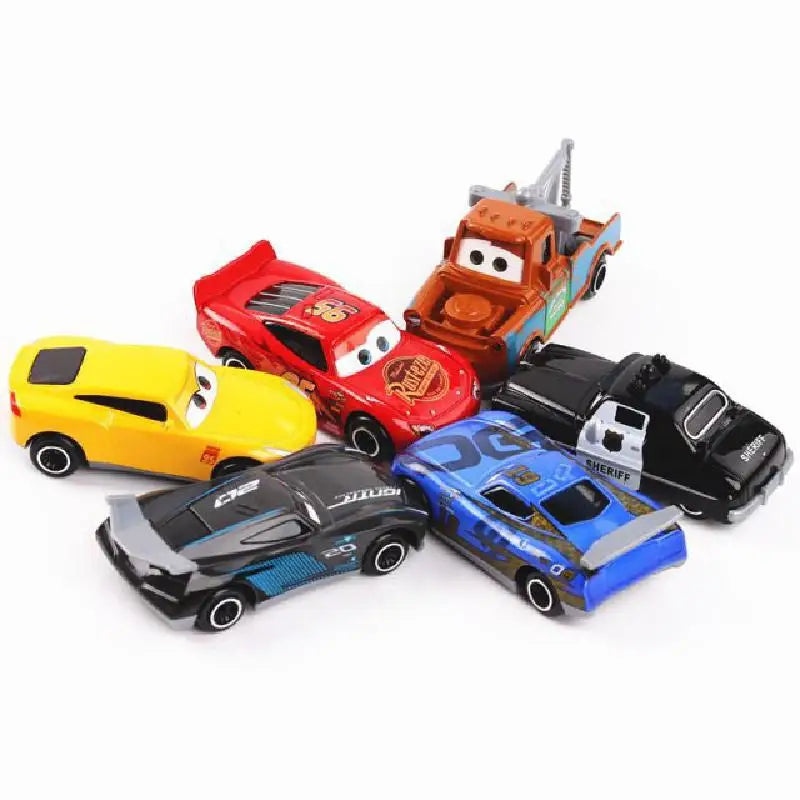 7PCS/Set Disney Pixar Car 3 Lightning McQueen Jackson Storm Uncle Truck Diecast Metal Car Model car Toy Boy Gift for boy