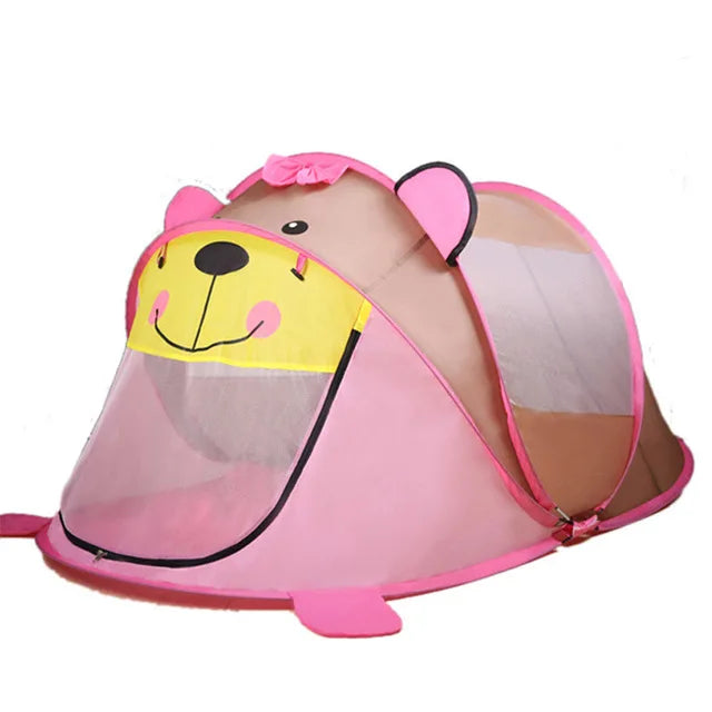 Portable Tiger kids' Tent Cartoon Animal Children Play House Outdoors Pop Up Toy Tent Indoor Net Baby Ball Pit Pool Dropship
