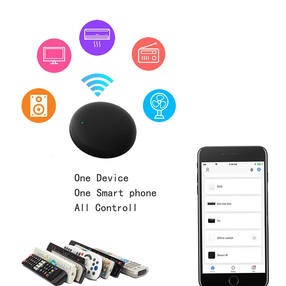 Tuya WiFi IR Remote Control for Smart Home for TV Air Condition works with Alexa Google Home Yandex Alice