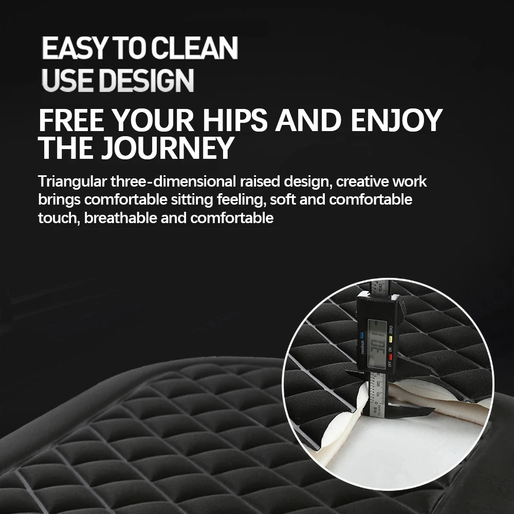 Washable Universal Car Seat Cushion Car Seat Cushion Breathable Non-Slip with Comfort Memory Foam for Vehicles Office Chair Hom