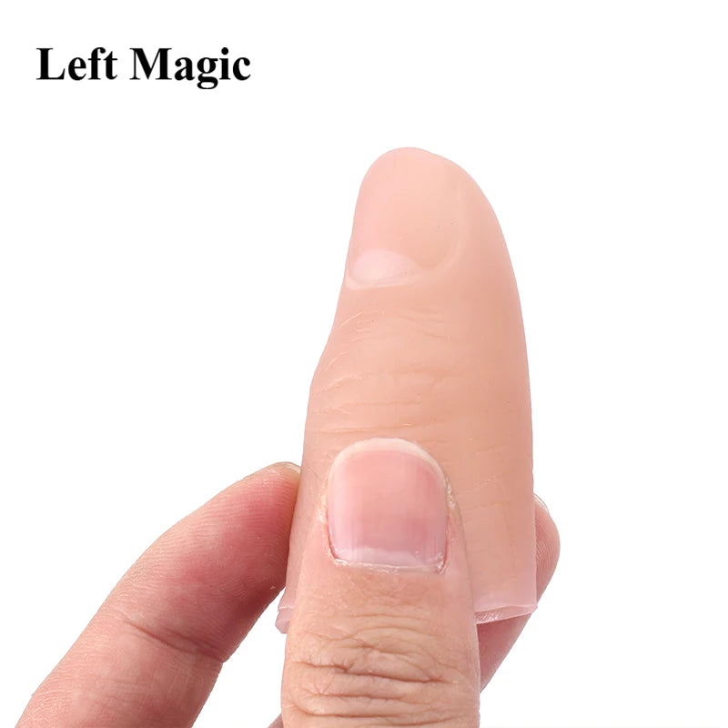 5 Pcs Soft Thumb Tip Finger Fake Magic Trick Close Up Vanish Appearing Finger Trick Props Toy Funny Prank Party
