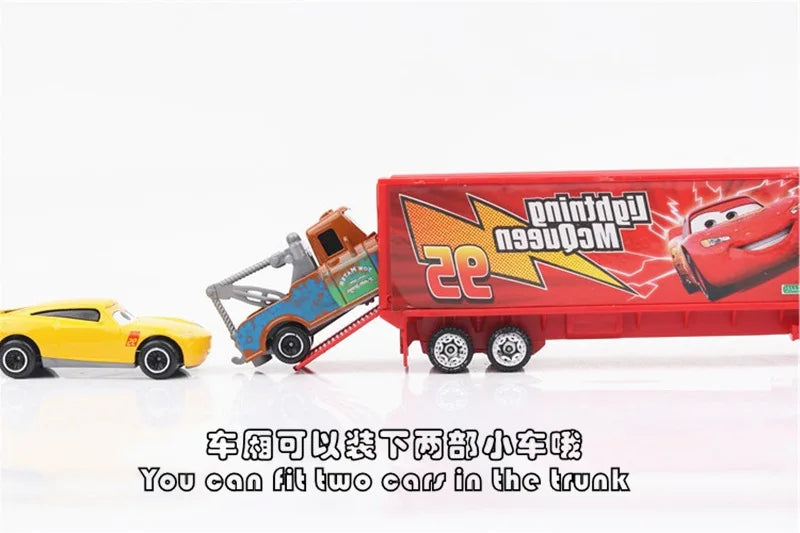 7PCS/Set Disney Pixar Car 3 Lightning McQueen Jackson Storm Uncle Truck Diecast Metal Car Model car Toy Boy Gift for boy