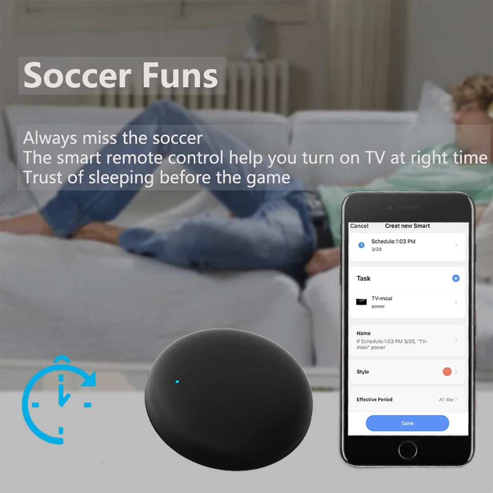 Tuya WiFi IR Remote Control for Smart Home for TV Air Condition works with Alexa Google Home Yandex Alice