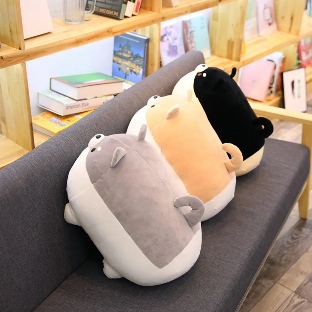 1pc Lovely Fat Shiba Inu & Corgi Dog Plush Toys Stuffed Soft Kawaii Animal Cartoon Pillow Dolls Gift for Kids Baby Children