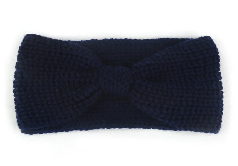 Women Headband Solid Color Elastic Hair Bands Twisted Knitted Turban Headwrap Winter Girls Hairband Fashion Hair Accessories