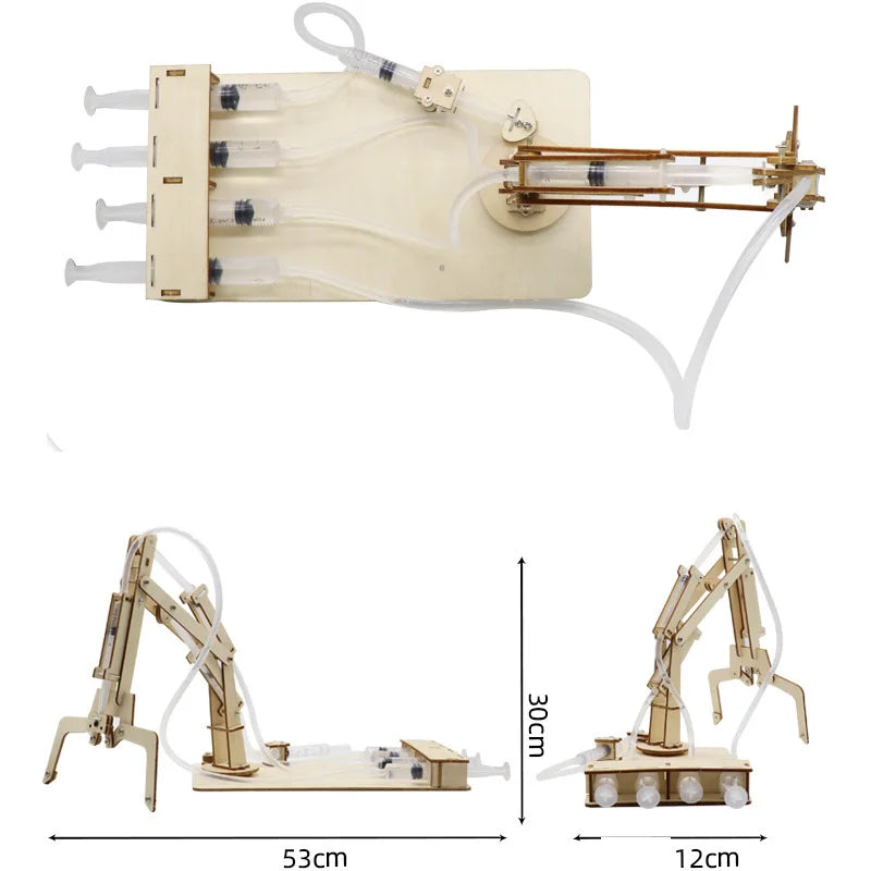 Hydraulic Excavator DIY Student Technology Small Production Science and Education Toy Model Science Experiment Toy