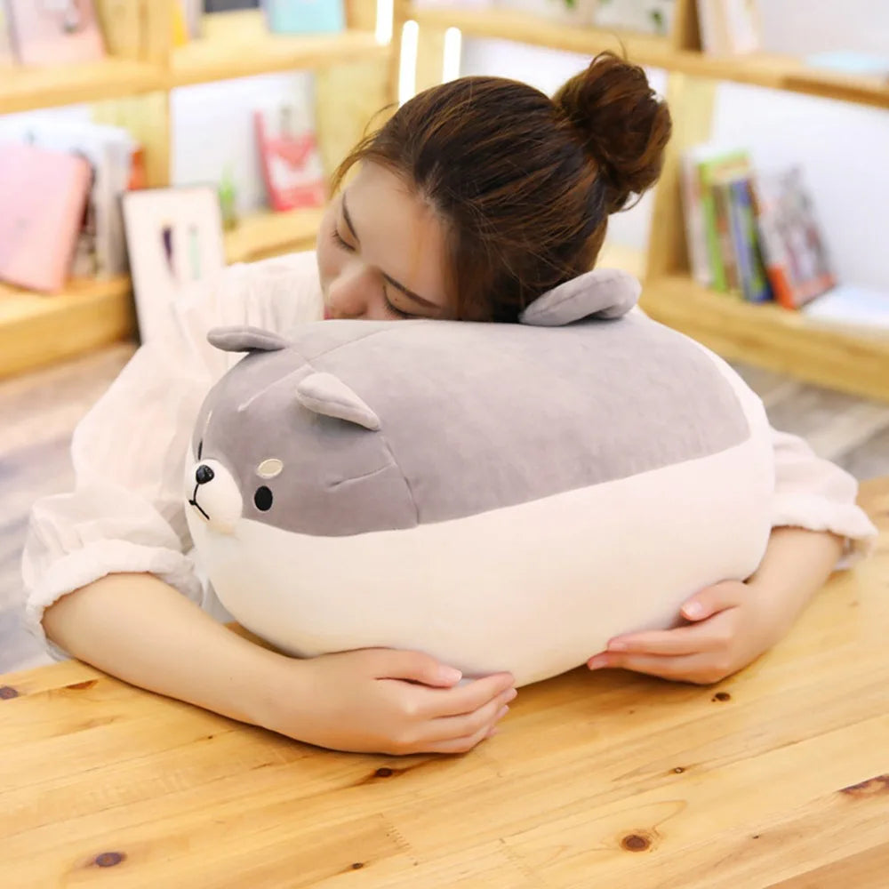 1pc Lovely Fat Shiba Inu & Corgi Dog Plush Toys Stuffed Soft Kawaii Animal Cartoon Pillow Dolls Gift for Kids Baby Children