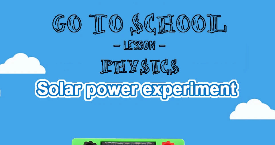Solar Panel Physical Science Experiment Teaching Tools Educational Kids Toy Basic Circuit Electricity Learning Physics Toys Gift