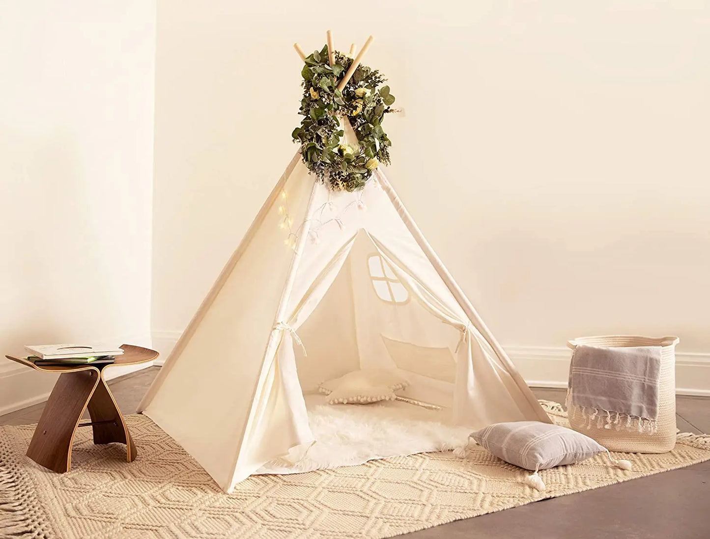 1.35m Tent For Kid Play House Wigwam for Children Portable Children Tipi Tents Teepee Tipi Infantil Kid Tent Girl Play Room