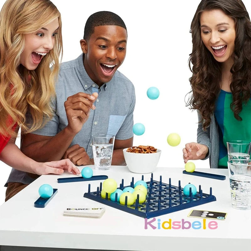 Kids Ball Bouncing Game Parent-child Interaction Board Game Jumping Connect Ball Toddler Toss Ball Game Fun Party Game