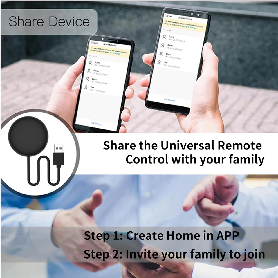 Tuya WiFi IR Remote Control for Smart Home for TV Air Condition works with Alexa Google Home Yandex Alice