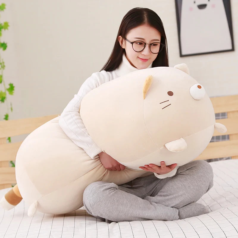 Hot 20/28cm Soft Animals Cartoon Cat Pillows Cushion Lovely Rabbit Stuffed Dog Penguin Pig Frog Plush Toy Birthyday Gift