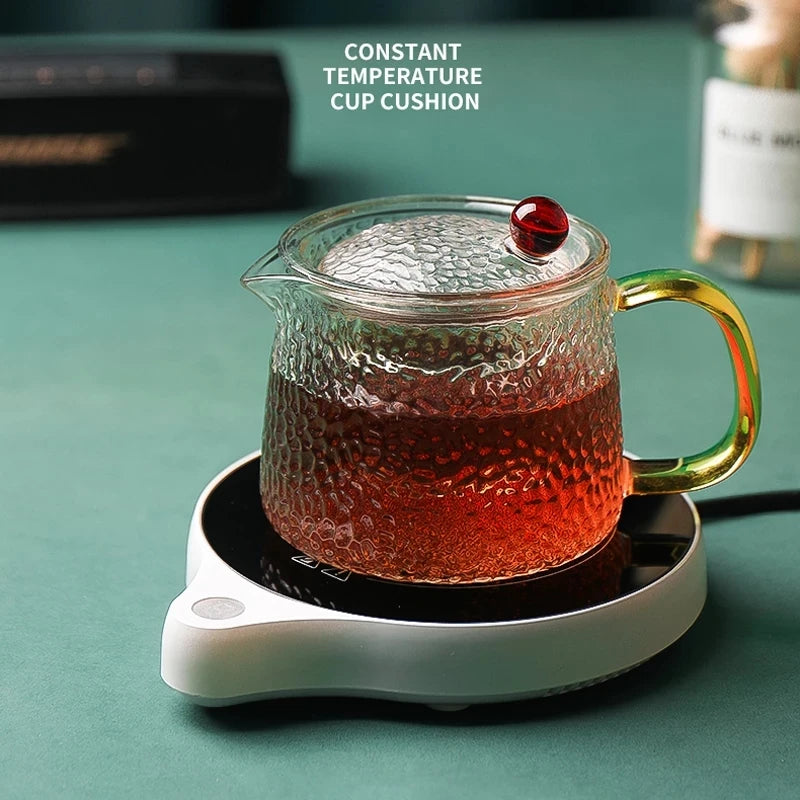 200W Cup Heater Mug Warmer 100°C Hot Tea Maker 5 Gear Warmer Coaster Electric Hot Plate Heating Pad Coffee Milk Tea 110V/220V