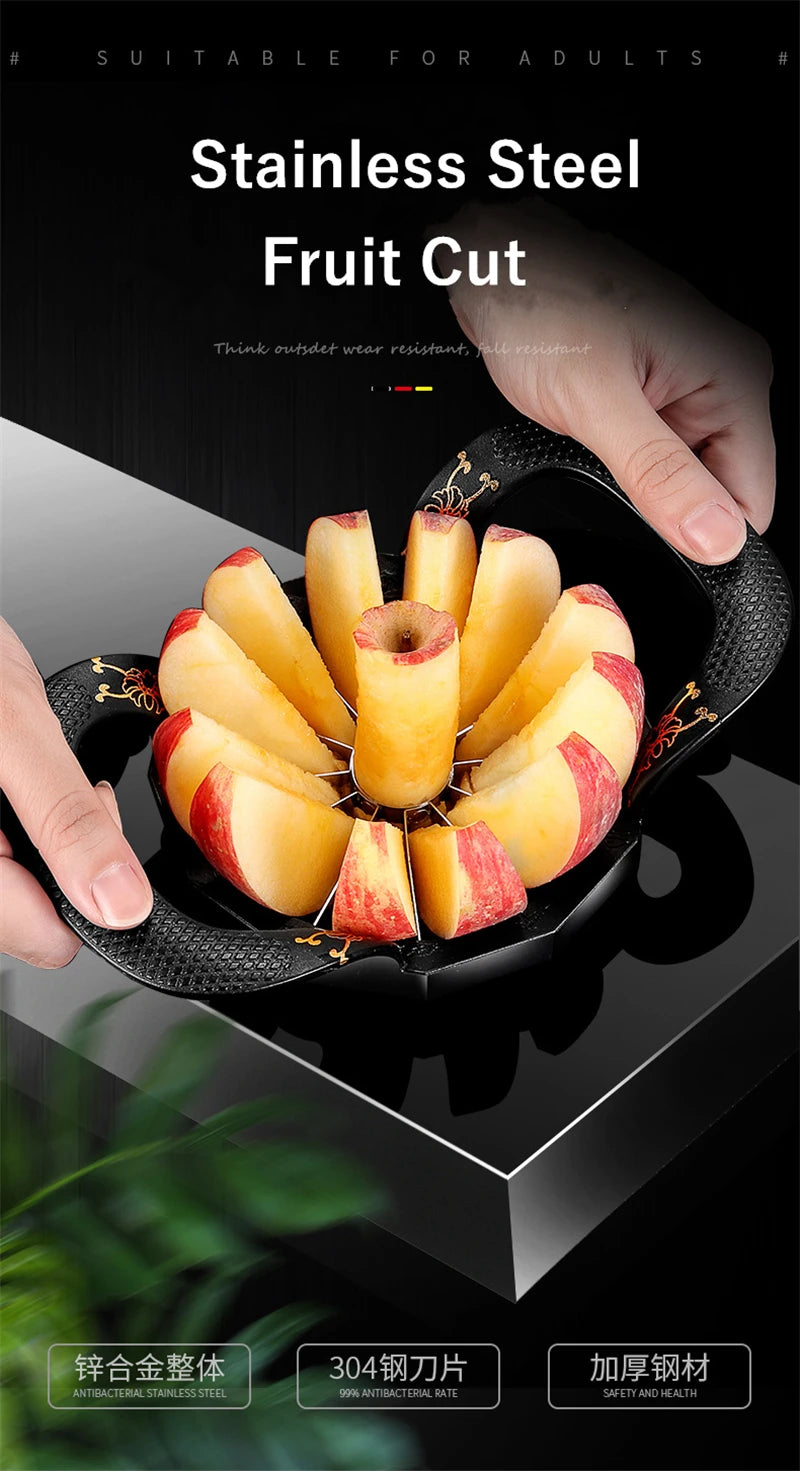 8/12 Blade Stainless Steel Apple Corer Slicer Fruit Splitter Pear Divider Cutting Knife Vegetable Chopper Kitchen Utensils