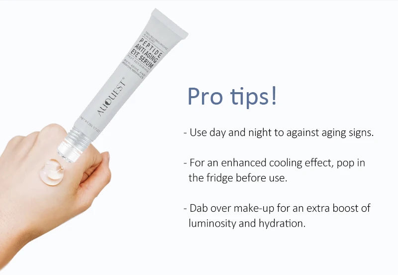 AUQUEST Peptide Eye Cream Eye Bags Dark Circles Removal Moisturizing Hydrating Serum Lifting Eye Skin Care Beauty Cosmetics