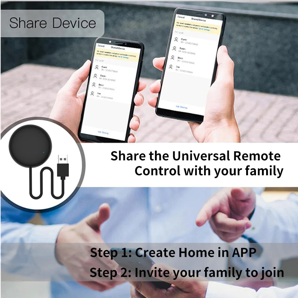 Tuya WiFi IR Remote Control for Smart Home for TV Air Condition works with Alexa Google Home Yandex Alice