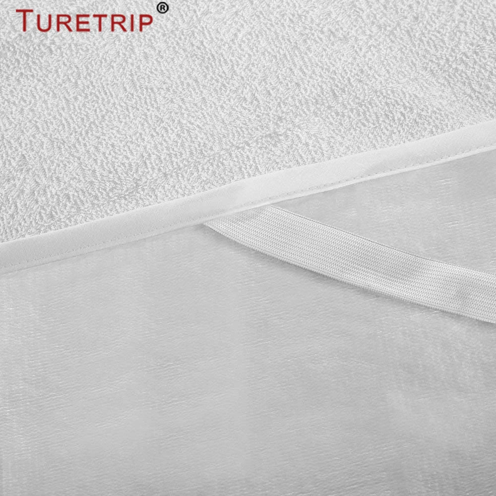 Waterproof Bed Sheet With Band Anti Slip Waterproof Mattress Protector Dust Mites Proof Sheet Protector