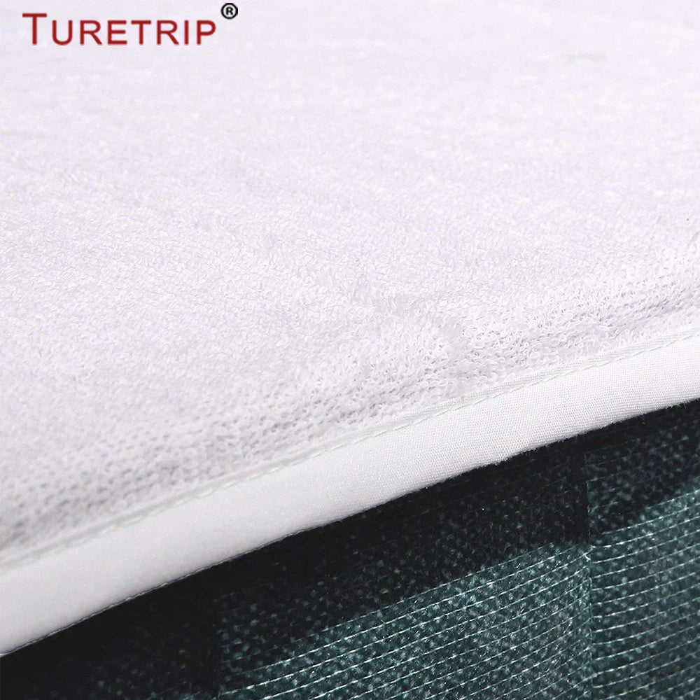 Waterproof Bed Sheet With Band Anti Slip Waterproof Mattress Protector Dust Mites Proof Sheet Protector