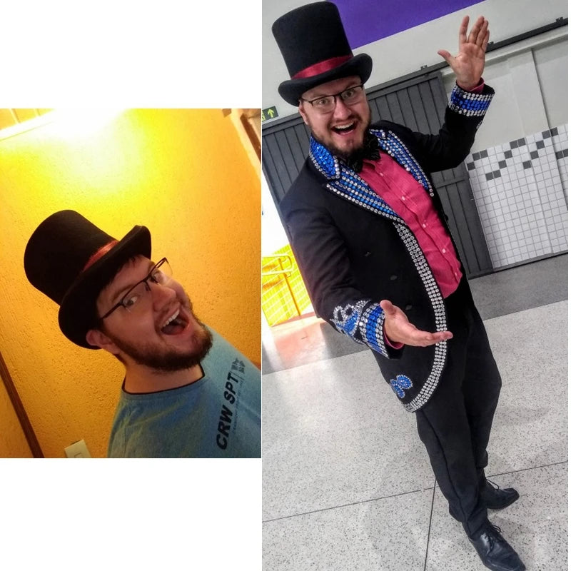British wind in Europe and the gentleman cap stage performance top hat retro fashion and personality President hat cap