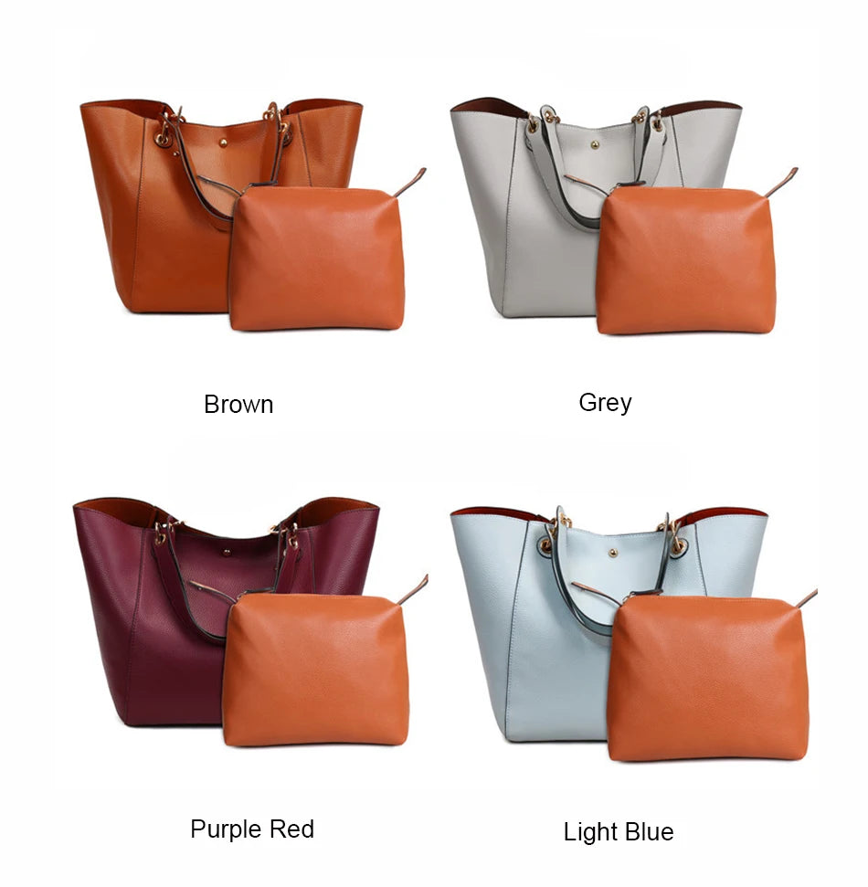 Luxury Leather Shoulder Bags for women 2024 Big Capacity Top-handle Totes Crossbody women Bag Large Purses and Handbags bolsa