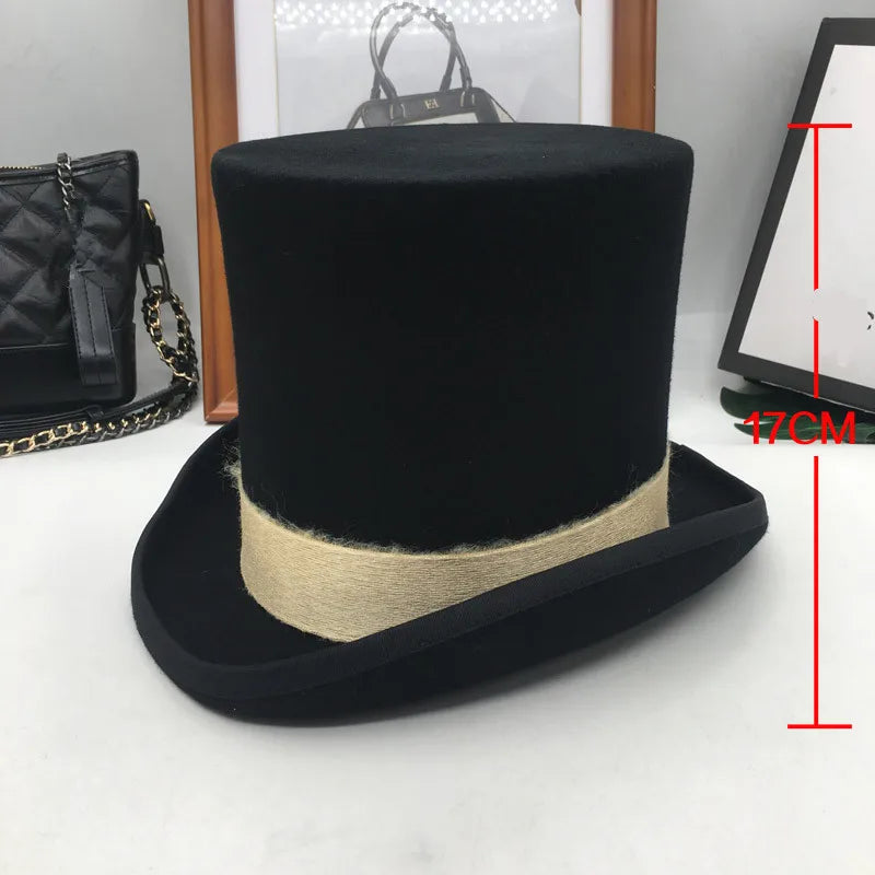 British wind in Europe and the gentleman cap stage performance top hat retro fashion and personality President hat cap