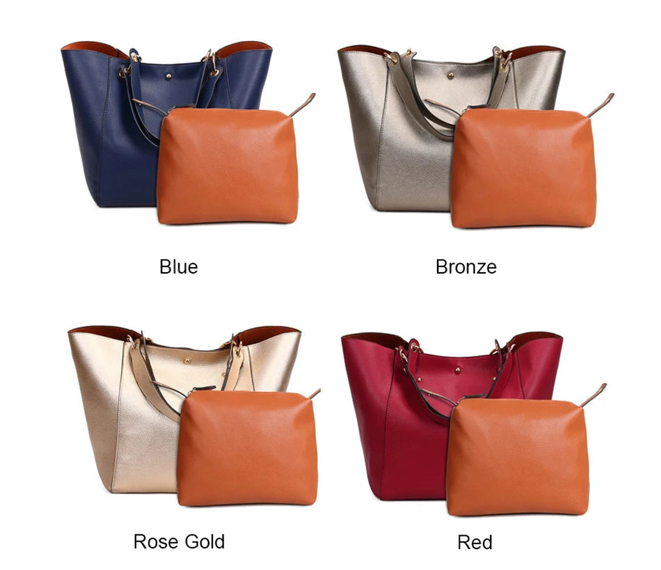 Luxury Leather Shoulder Bags for women 2024 Big Capacity Top-handle Totes Crossbody women Bag Large Purses and Handbags bolsa