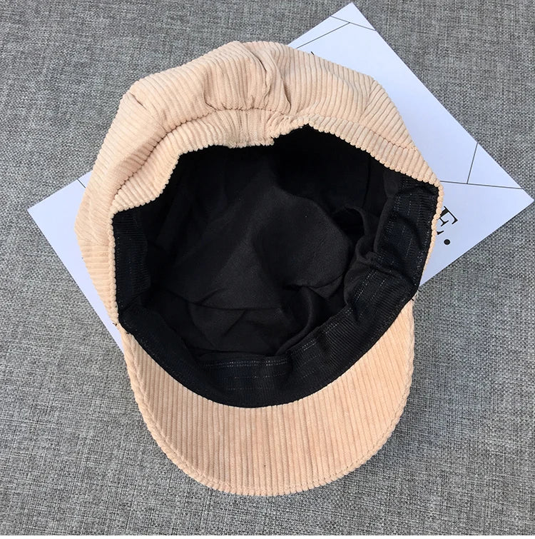 COKK Newsboy Cap Beret Women Vintage Beret Painter Winter Hats For Women Men Octagonal Caps Female Bone Male New 11.11 Hats