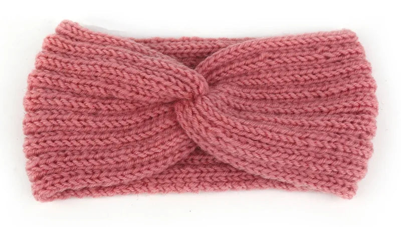 Women Headband Solid Color Elastic Hair Bands Twisted Knitted Turban Headwrap Winter Girls Hairband Fashion Hair Accessories