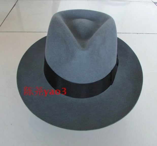 Wool Fedora Hat Unisex Felt Fedoras Hats Adult Fashion Trilby Hats Popular Headwear Wool Fedora Trilby Hats Man's Cap B-8130