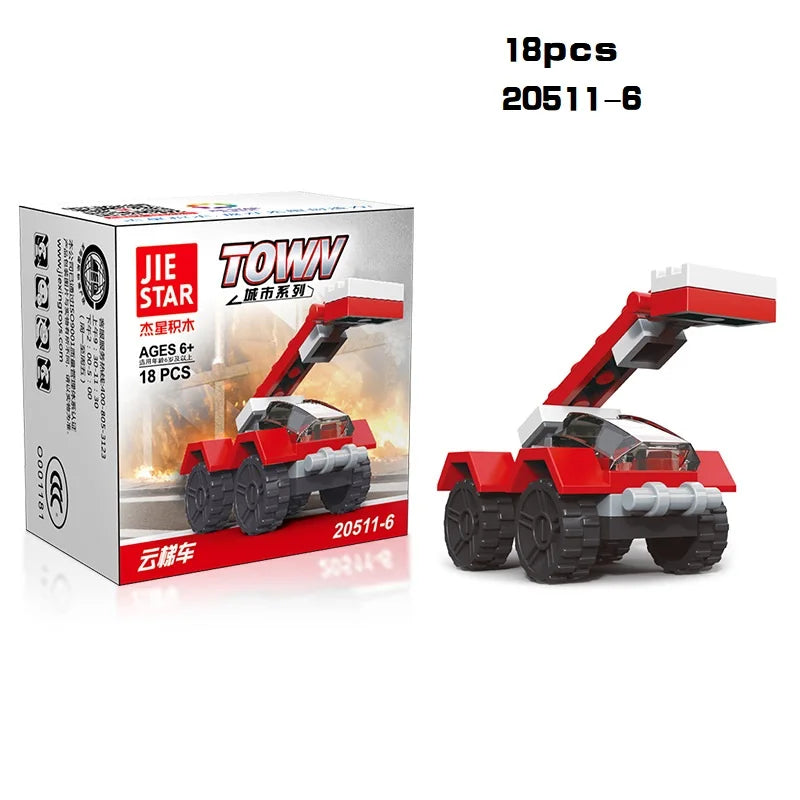 Mini Transportation tank plane Car Educational Assembled Models Building Blocks Compatible small Bricks toys for children